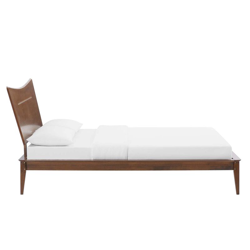 Modway - Astra Full Wood Platform Bed Walnut