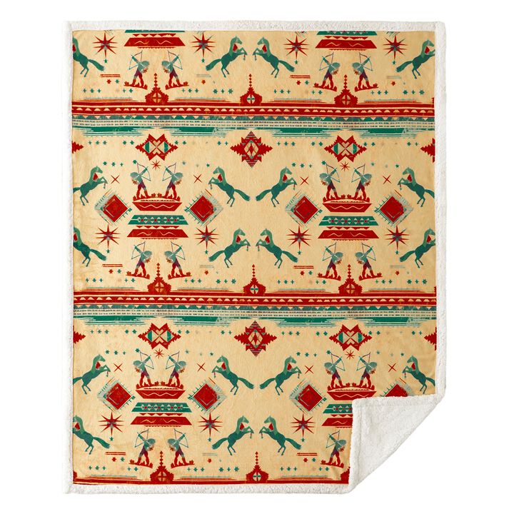 Arizona Campfire Sherpa Throw