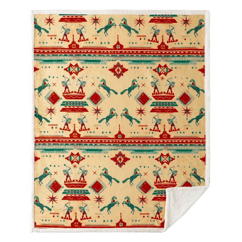 Arizona Campfire Sherpa Throw image number 1