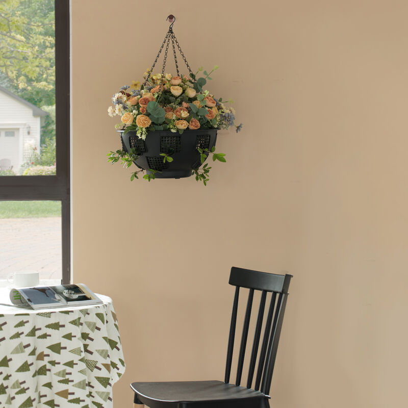 Durable Plastic Lace Ultimate Hanging Baskets Tomato, Flower, and Herb Outdoor Flower Planter