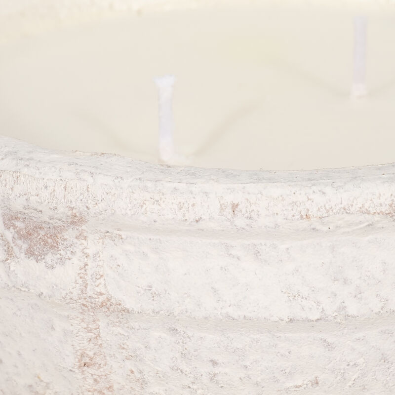 6" 14 Oz Sea Salt & Lemon Bowl Candle, White image number 4