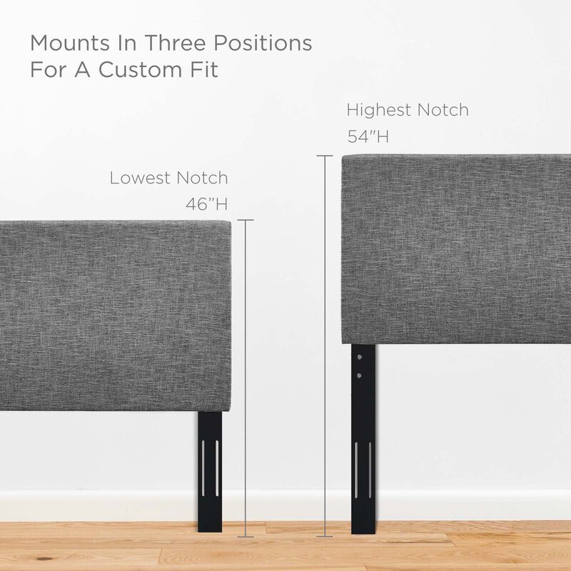 Modway - Taylor Full / Queen Upholstered Linen Fabric Headboard image number 6