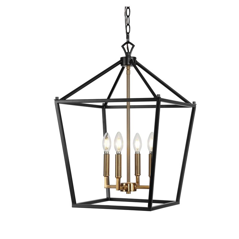 PagodaBulb Lantern Metal LED Pendant
