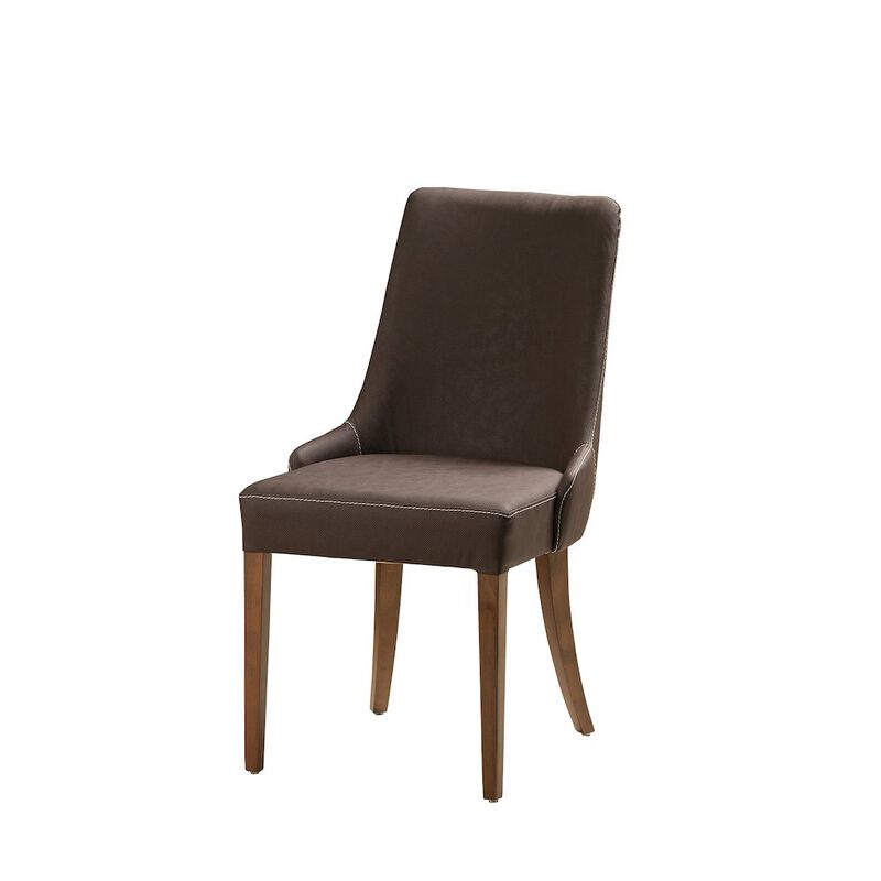Decorotika Golden Chair-Brown & Walnut
