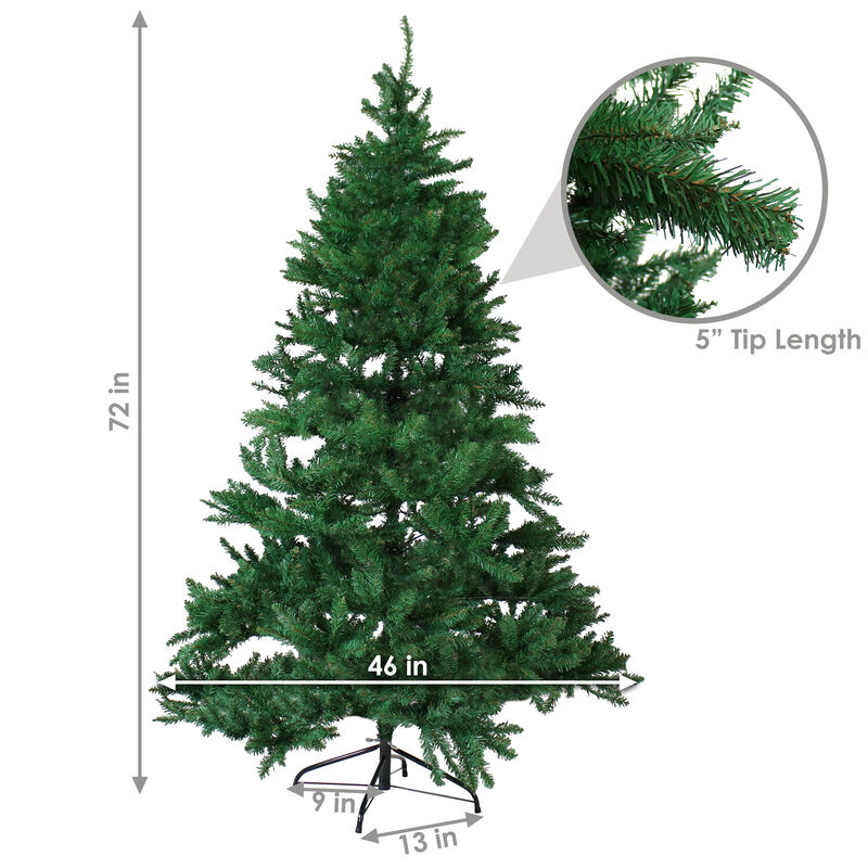Sunnydaze Tannenbaum Indoor Unlit Artificial Christmas Tree - 6 ft