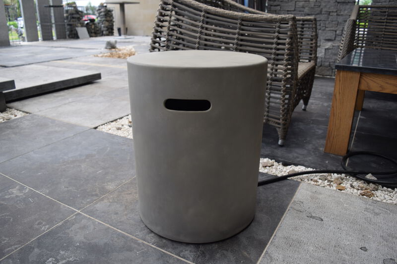 Elementi Light Grey Round Propane Tank Cover Fire Pit image number 3
