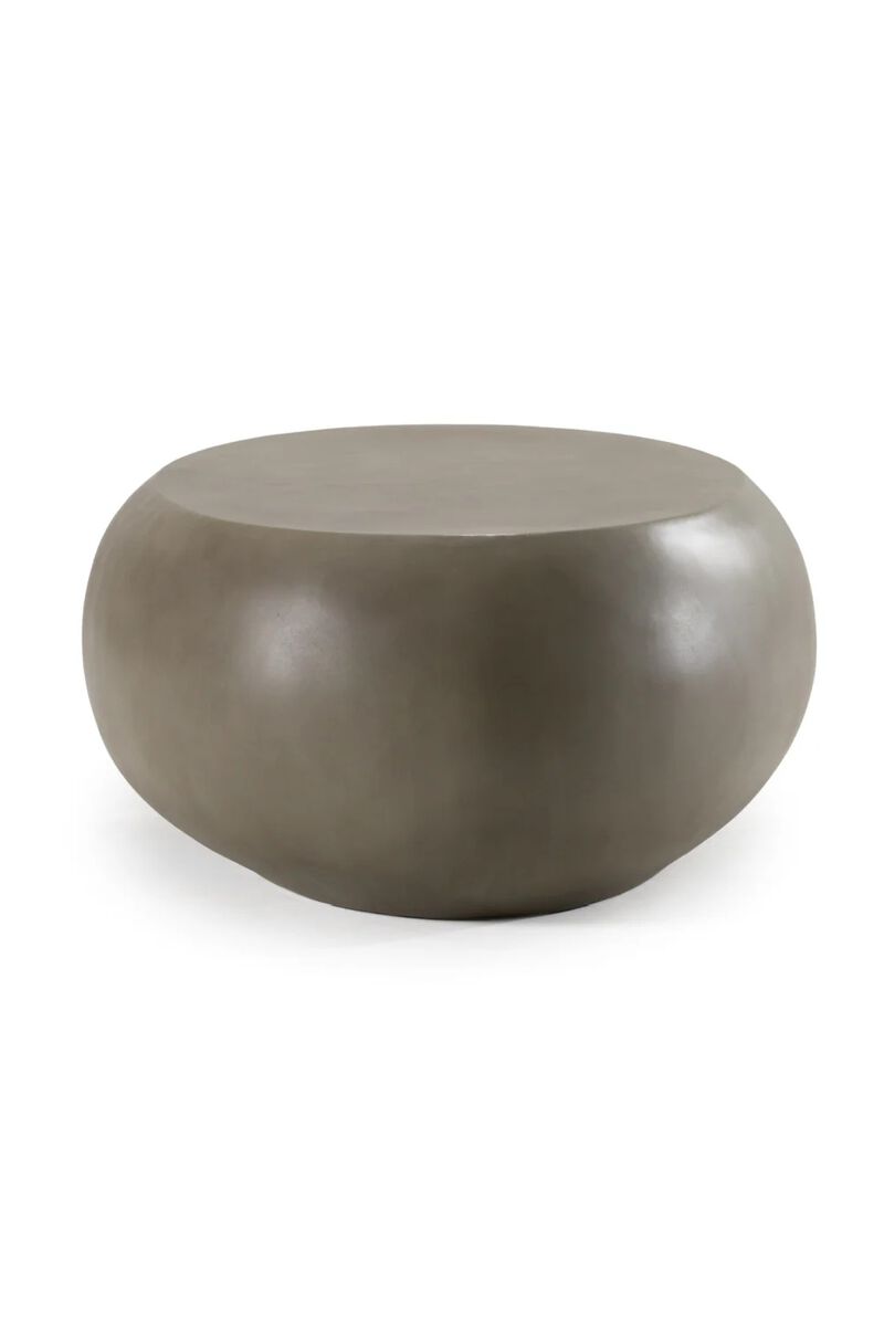 Gray Concrete Oval Coffee Table L | OROA Modern Denny image number 3