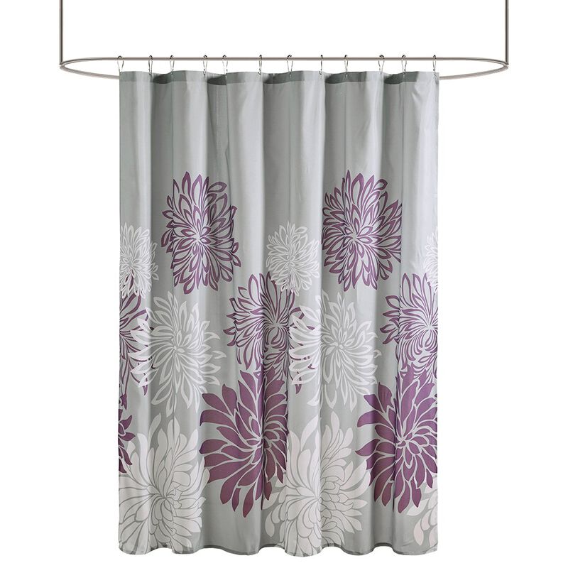 Gracie Mills Willie Large Floral Printed Shower Curtain