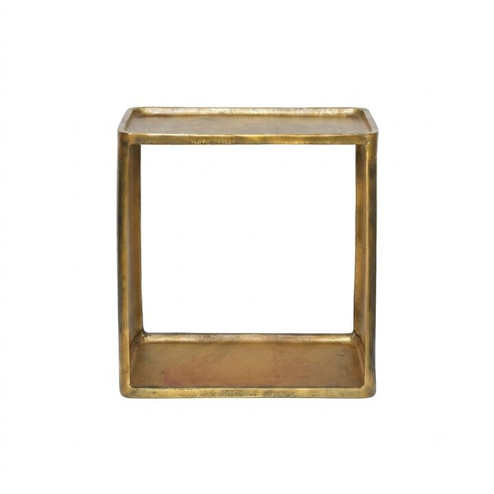 DERWANT SIDE TABLE ANTIQUE BRASS