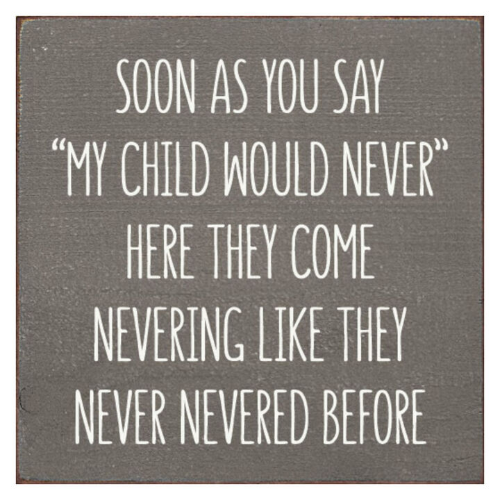 Parent Life Wood Sign Rustic Wooden Wall Decor with Humorous Family Quote