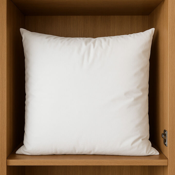HomeRoots 22" White Cotton Throw Pillow Insert