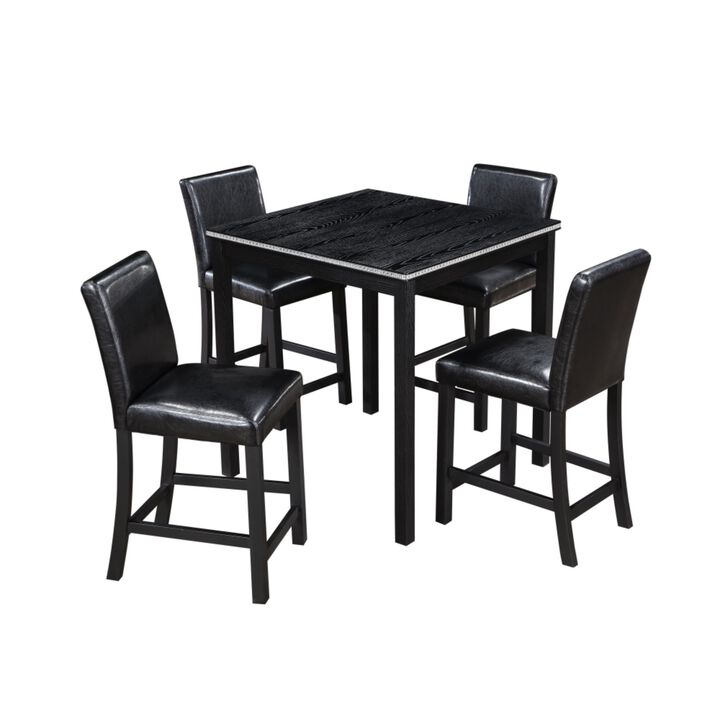 Zograk 5‑Piece Counter Height Dining Table Set