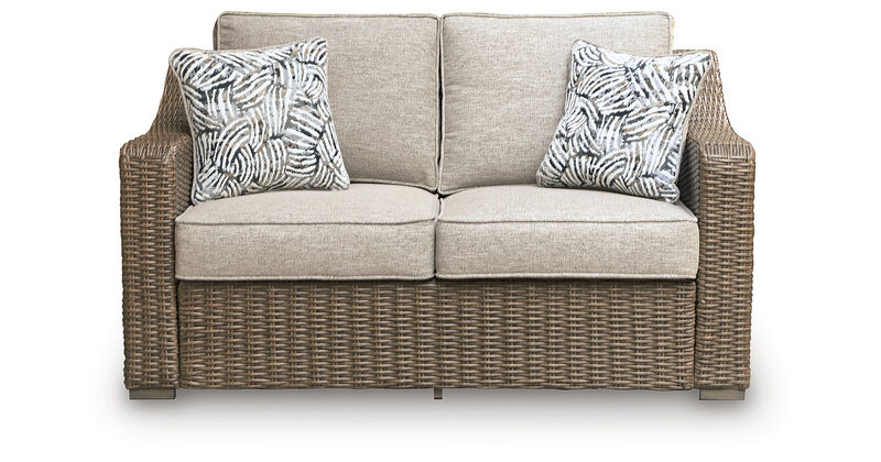 Revare Beach Outdoor Loveseat with Cushion image number 0
