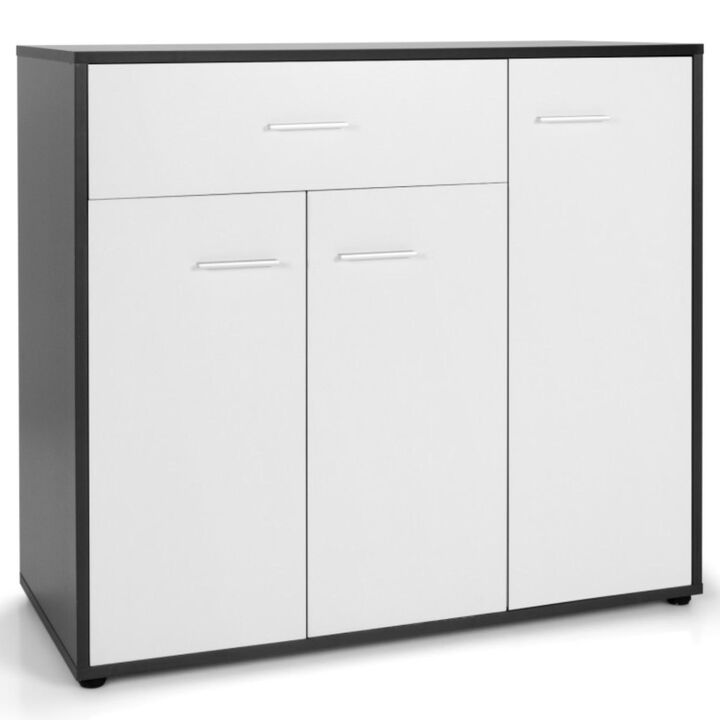 Hivvago Buffet Sideboard Storage Cabinet with Spacious Table Top