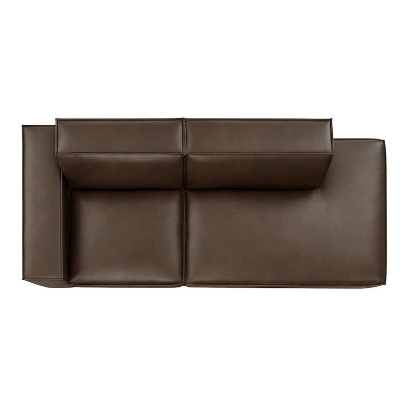 Restore 2-Piece Vegan Leather Modular Loveseat image number 5
