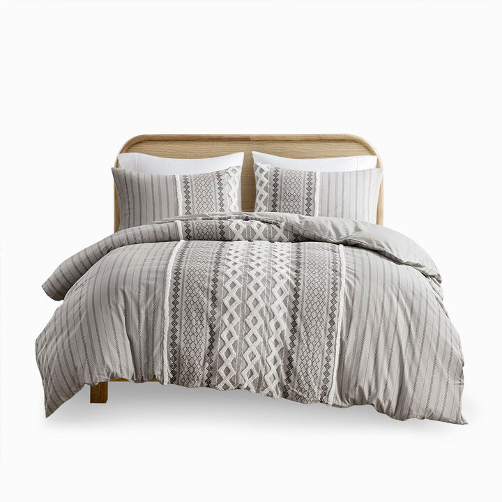 Gracie Mills Modesto Printed Cotton Comforter Set with Chenille