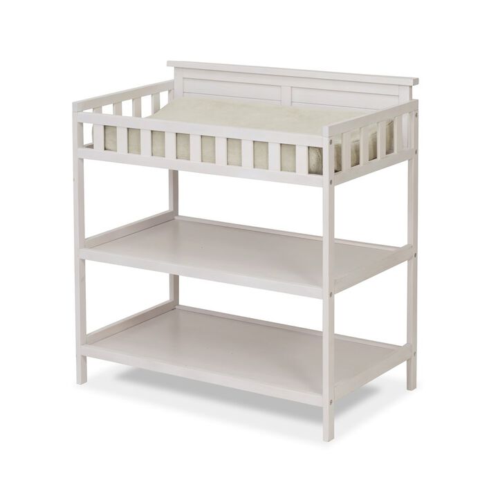 Sorelle Farmhouse Dressing Table,Weathered White Color