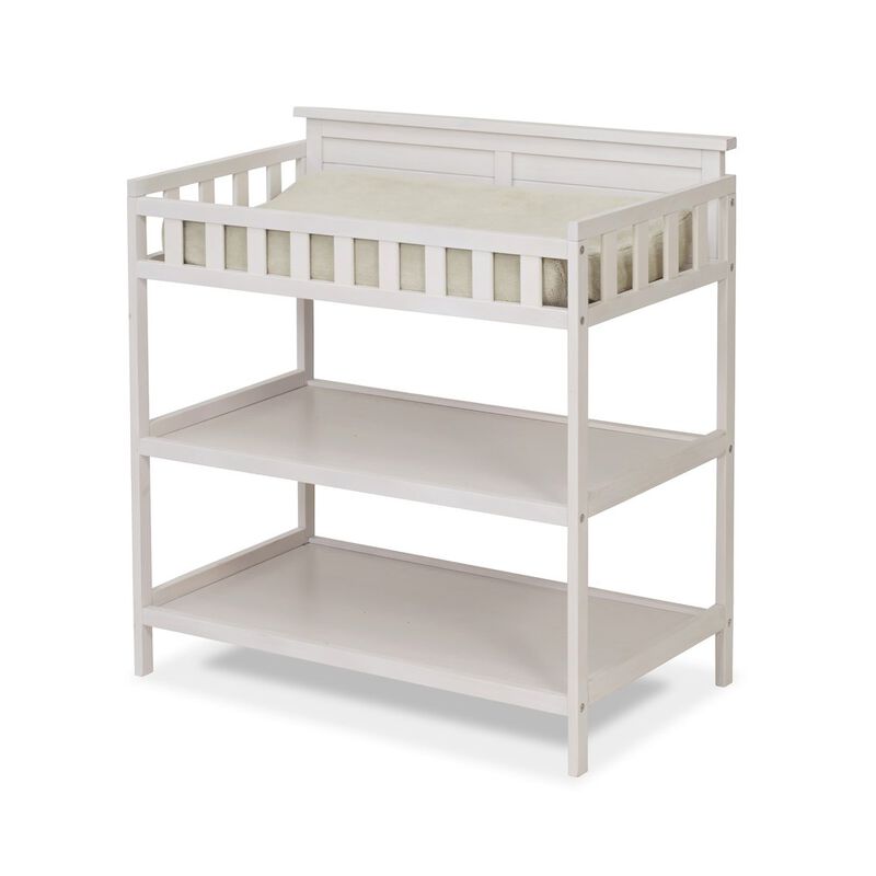 Sorelle Farmhouse Dressing Table,Weathered White Color image number 0