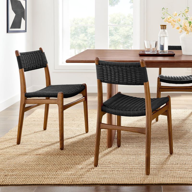 Wynn Rope and Wood Dining Side Chairs Set of 2 image number 1