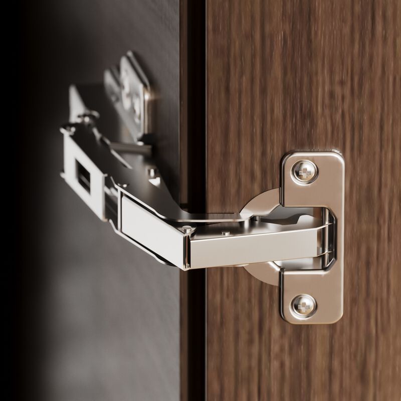 FUFU&GAGA PB Board Corner Storage Cabinet with 2 Drawers & Gold Handles, Space-Saving Design, Dark Brown Finish (35.4 in. W x 35.4 in. D x 94.5 in. H)