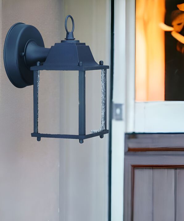 Elegant Hanging Waterfall Glass Lantern Fixture for Exterior Lighting