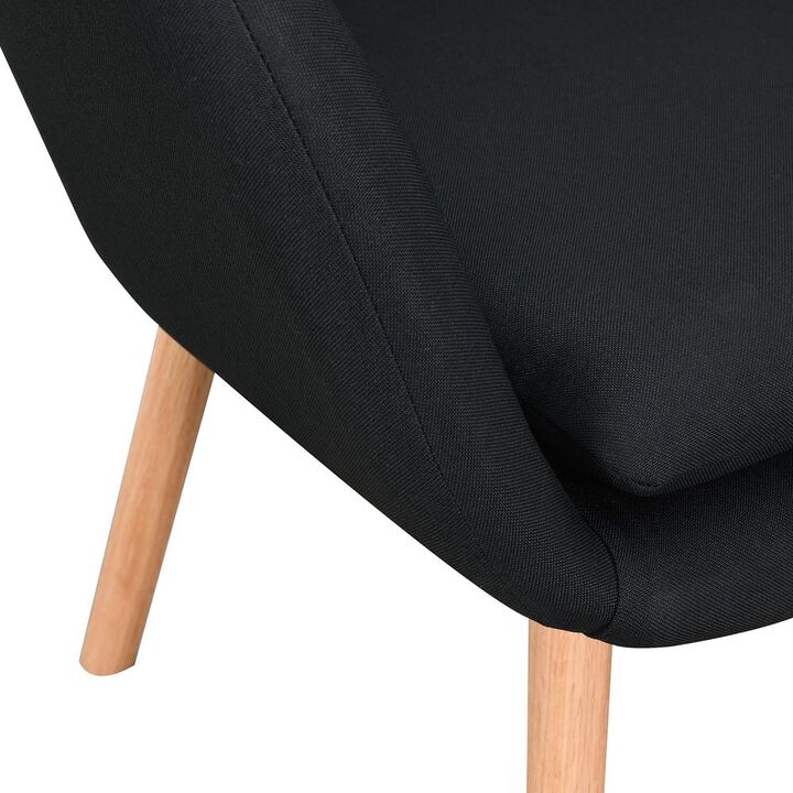 Convenience Concepts Charlotte Accent Chair, Black