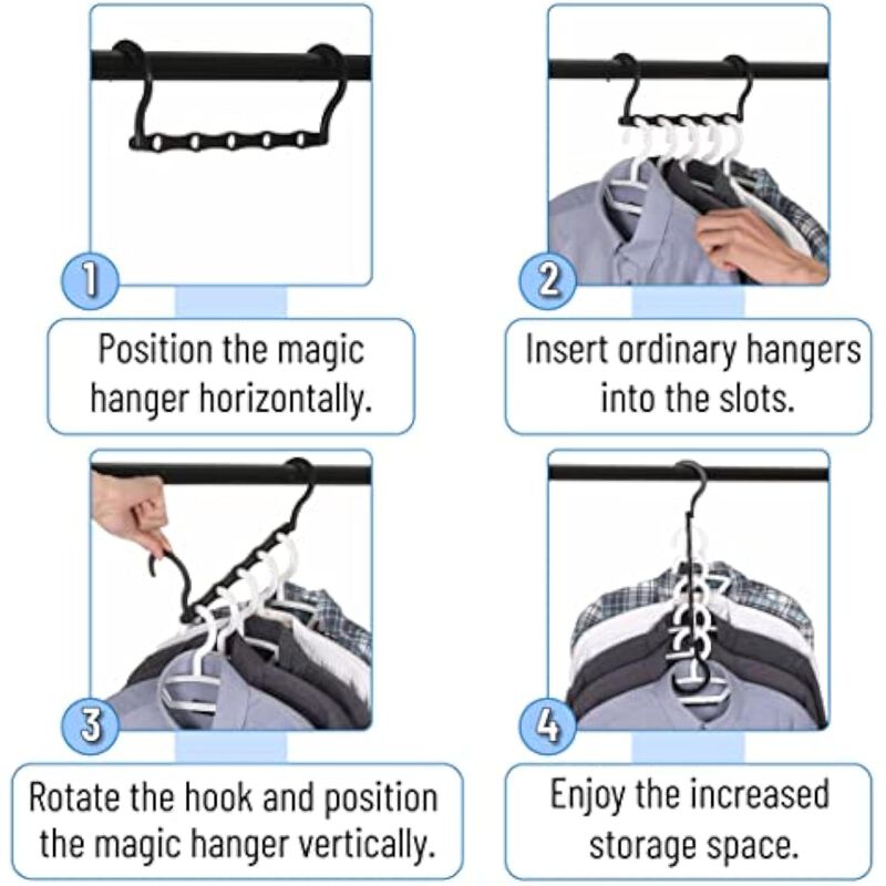 2-Pack Adjustable Closet Rod | Space-Saving Hanging Organizer for Closet Storage image number 3