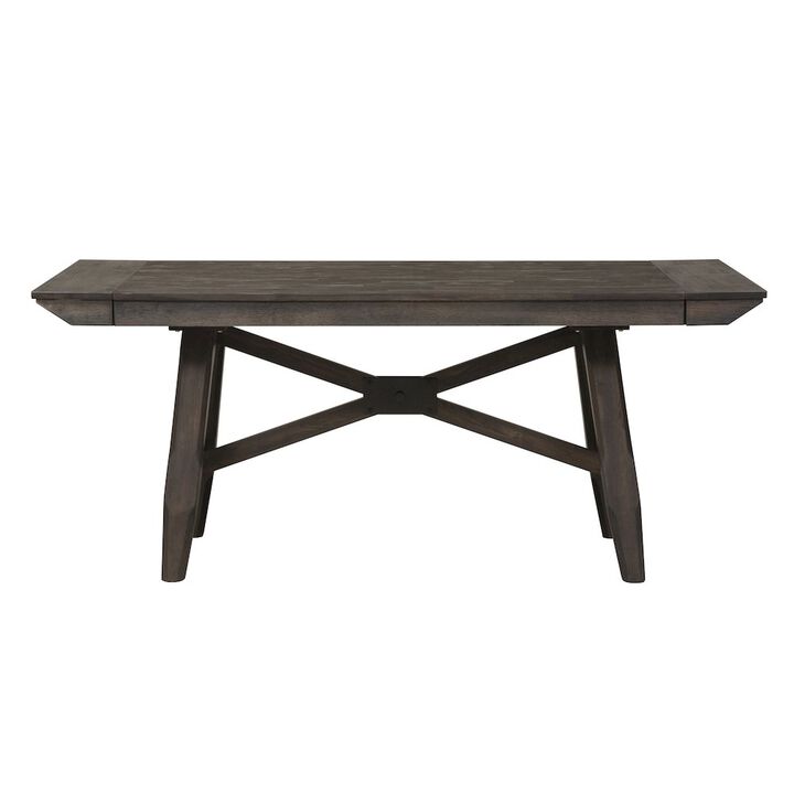 Liberty Furniture Double Bridge Trestle Table Set in Rubberwood Solids and Acacia Veneers
