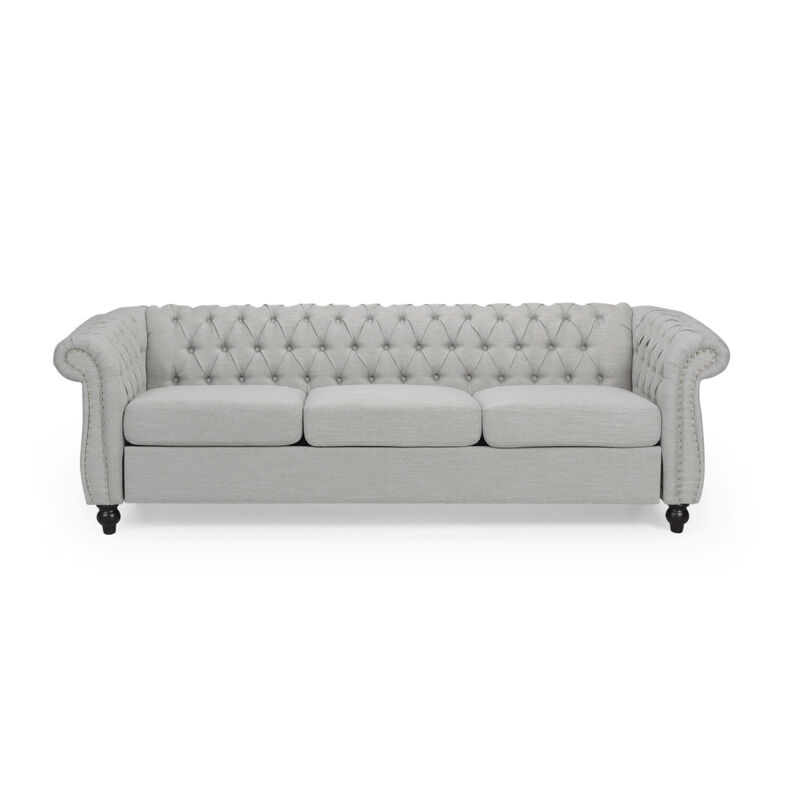 Christopher Knight Home Parksley Contemporary Tufted Chesterfield 3 Seater Sofa