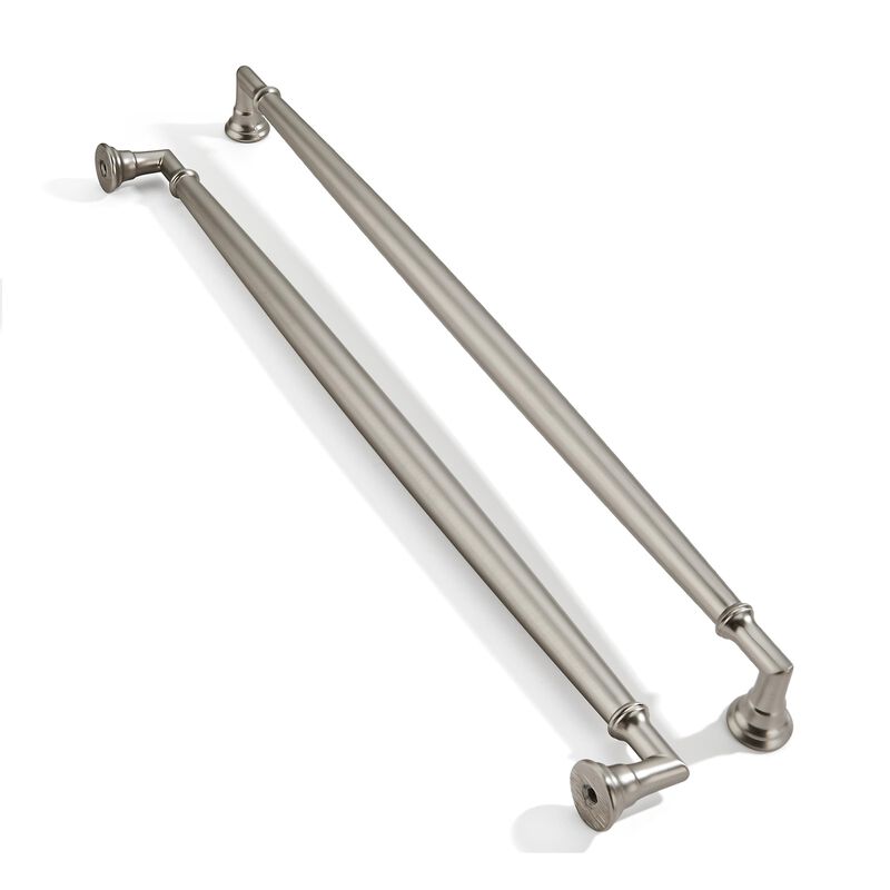 ZAUYX 2 Pack 10 Inch Hole Center Brushed Satin Nickel Cabinet pulls Solid Heavy Duty Cabinet Pull Cabinet Handles Kitchen Cabine