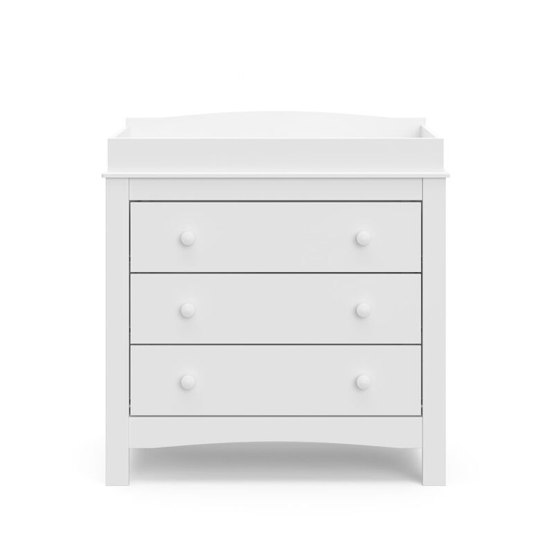 Graco Noah 3 Drawer Chest with Changing Topper (White)