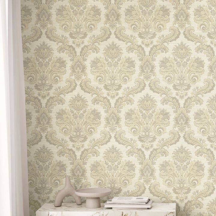 Ornamenta Damask Beige Wallpaper 35942