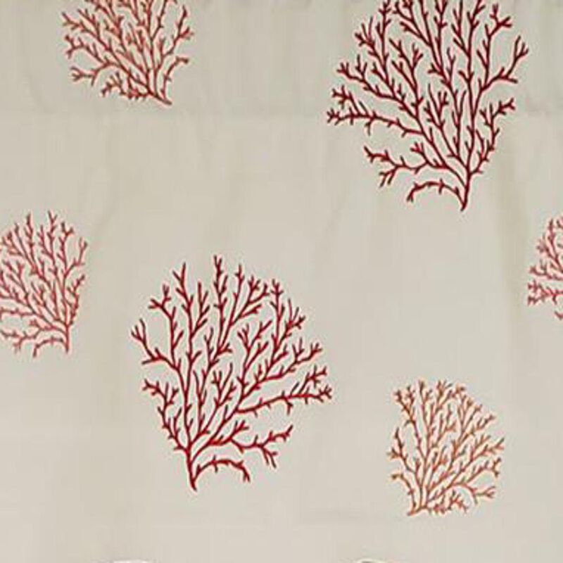 RLF Home Luxurious Modern Design Classic Deep-Sea Regal Style Window Valance 50" x 17" Coral