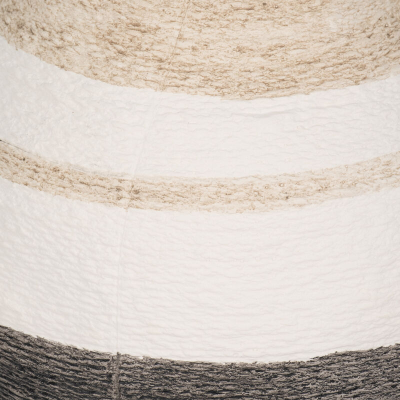 12" Striped Woven Textured Vase, Multi image number 3