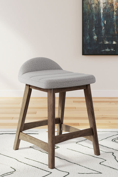 Lyncott Upholstered Counter Height Bar Stool (Set of 2)