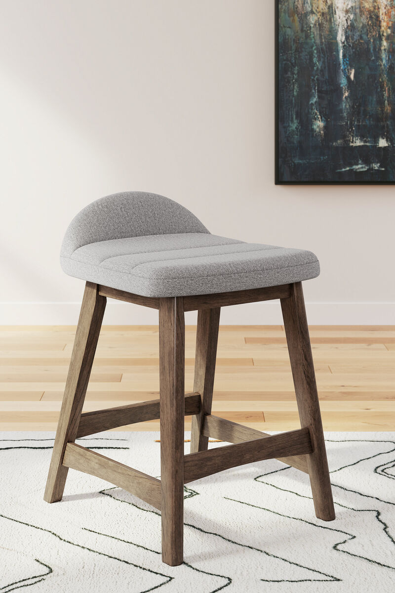 Lyncott Upholstered Counter Height Bar Stool (Set of 2) image number 1
