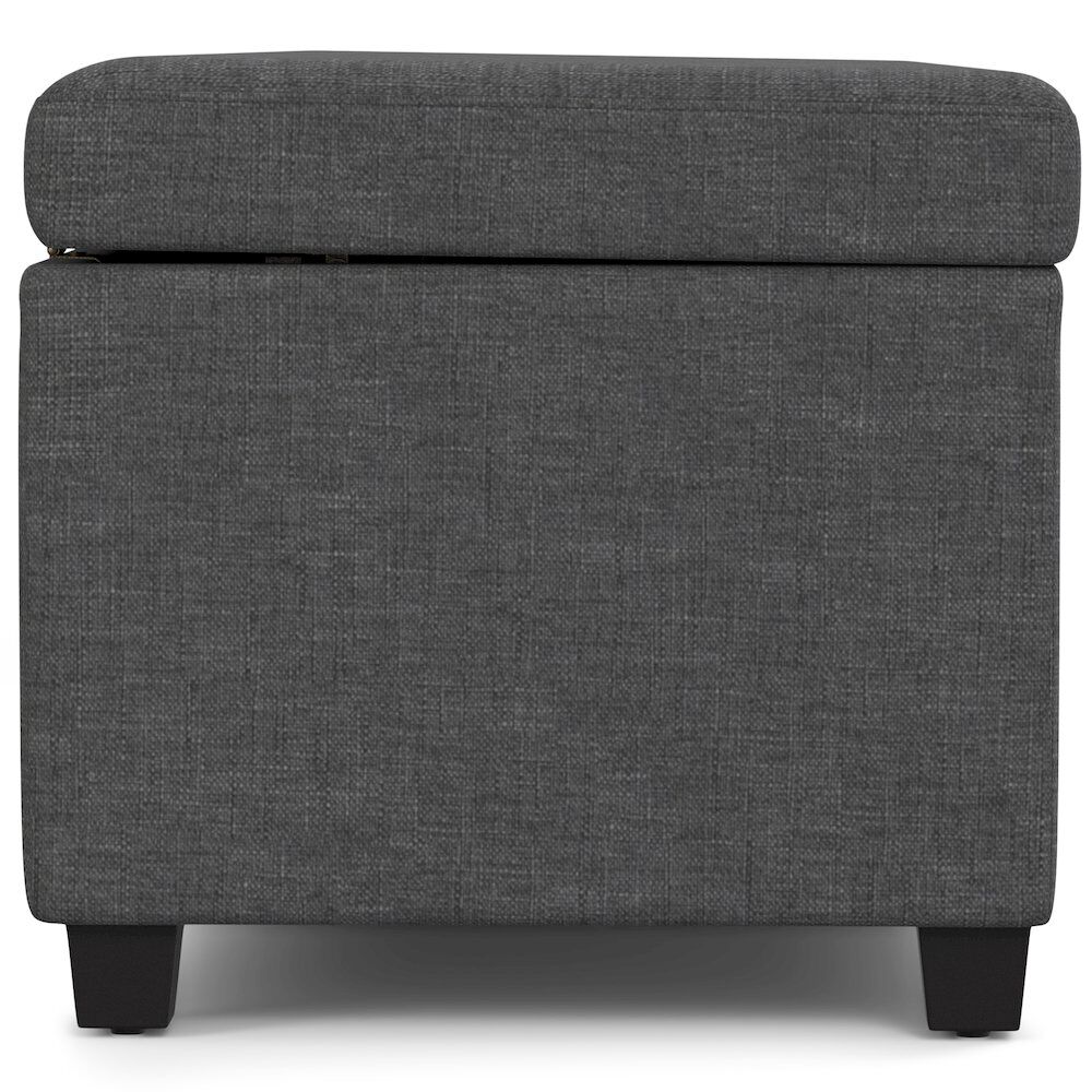 Avalon Lift Top Rectangular Storage Ottoman - Thumbnail 5