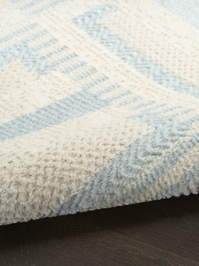 Nordic NRC11 Ivory/Blue 2' x 6' Rug