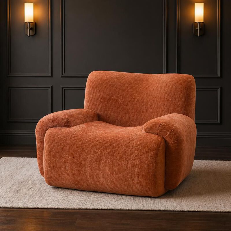 GOODSILO 42 Inch Wide Upholstered Comfy Deep Seat Accent Armchair, Modern Single Reading Lounge Chair for Living Room Bedroom Apartment Dorms image number 2