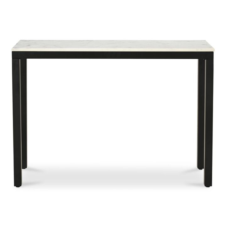 Moe’s Parson Console Table White Marble