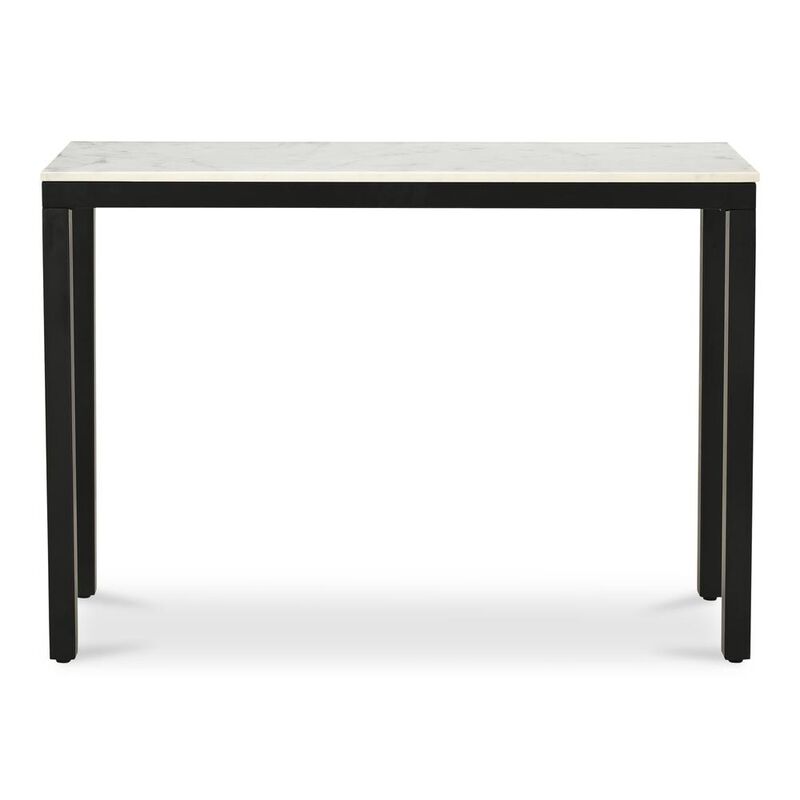 Moe’s Parson Console Table White Marble