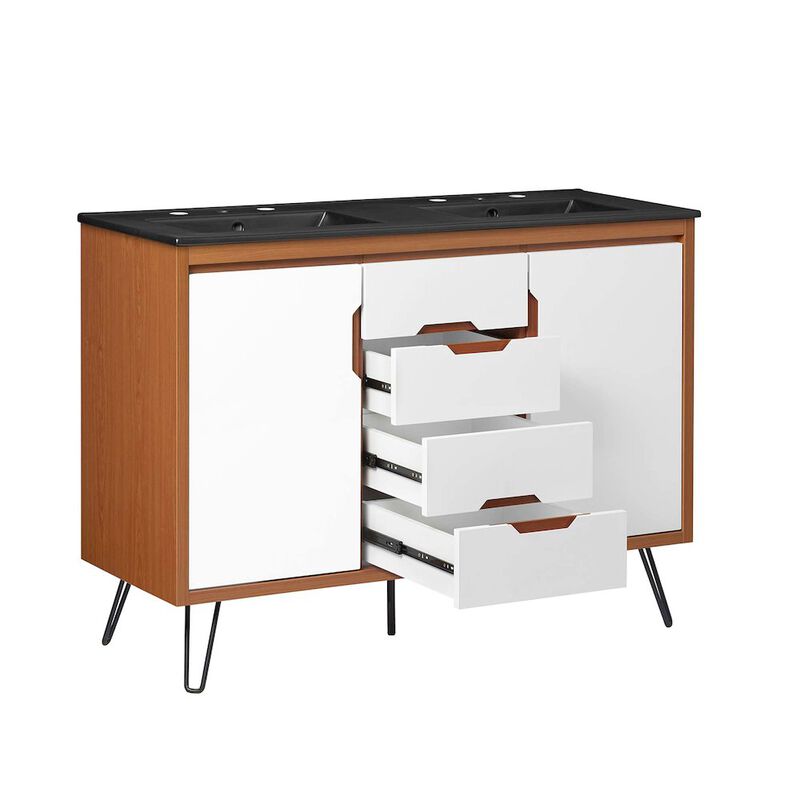 Energize 48" Double Sink Bathroom Vanity image number 5