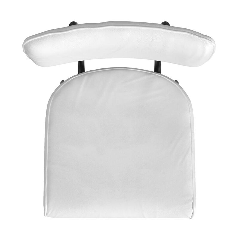 Butler Specialty Saddle Leather Rectangular 26 Counter Stool, White