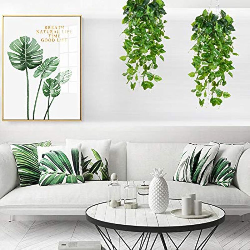 Artificial Monstera Plants UV Resistant Home Decor Palm Tree image number 3