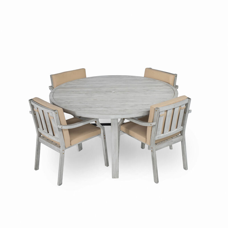 Merax Outdoor Dinning Set for 4 Person