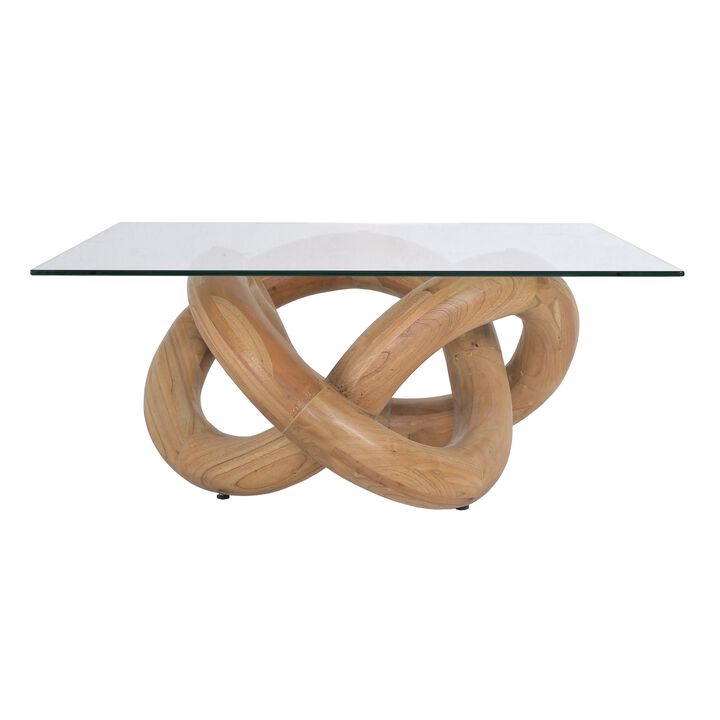 Knotty Brown Coffee Table
