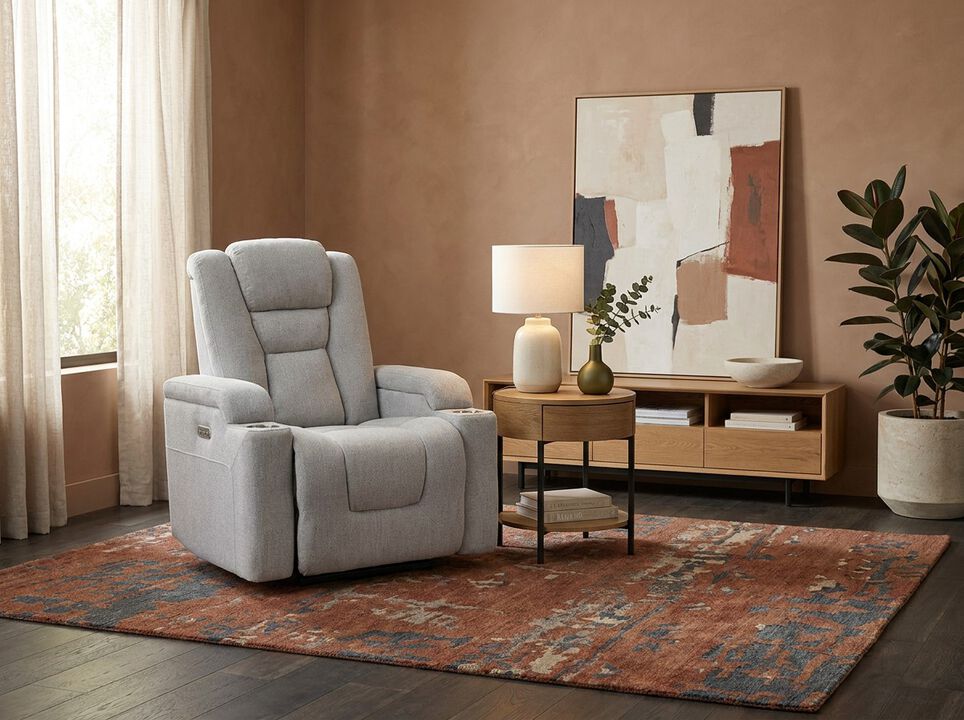 Contemporary Dual Power Recliner