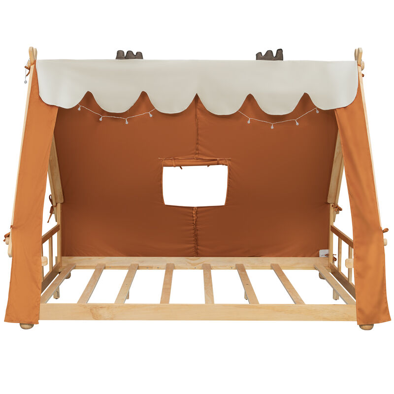 Pikfen Kids Tent House Bed Frame image number 0
