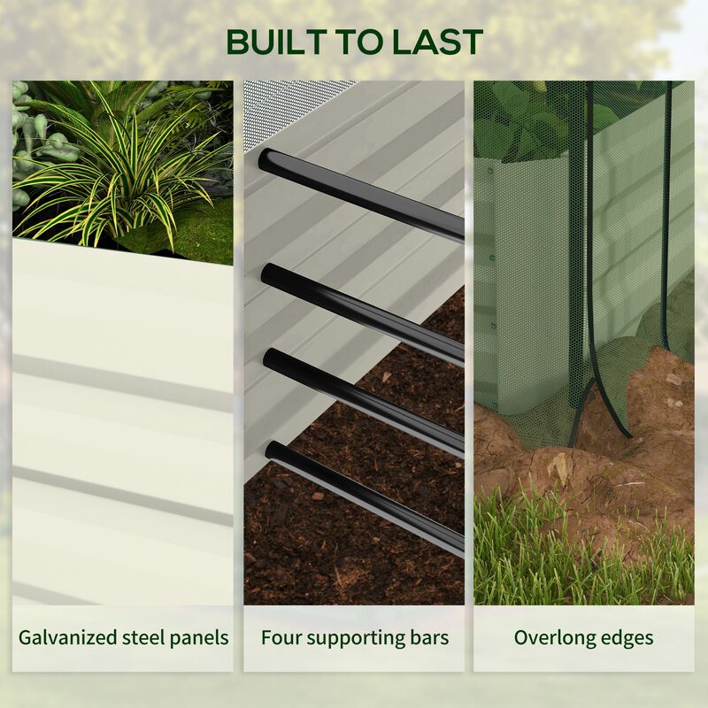 Hivvago Elevated Garden Bed with Protective Shade image number 6