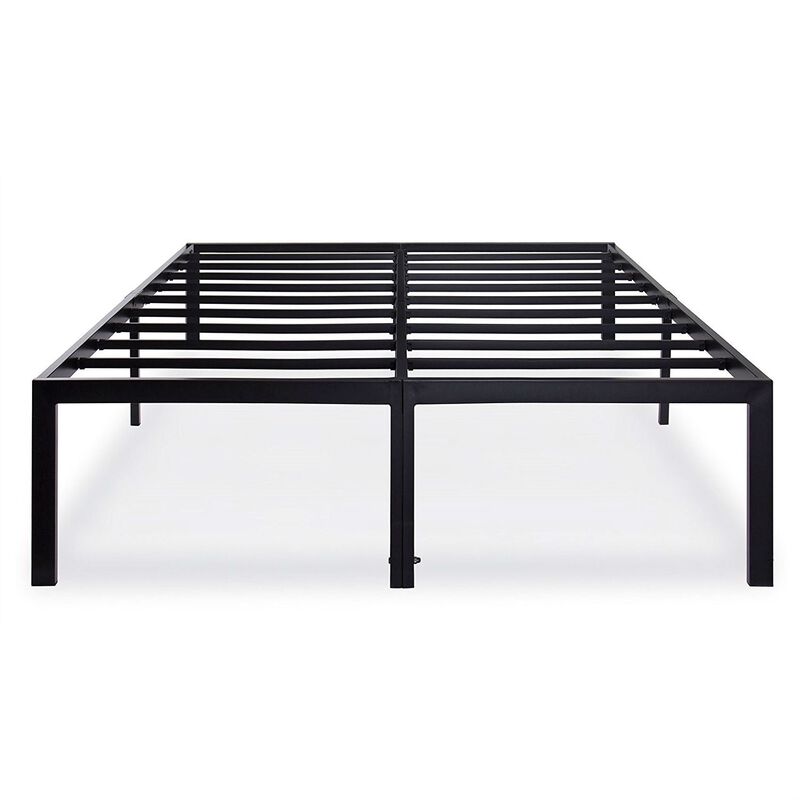 Hivvago Queen size 18-inch High Rise Heavy Duty Metal Platform Bed Frame with Steel Slats